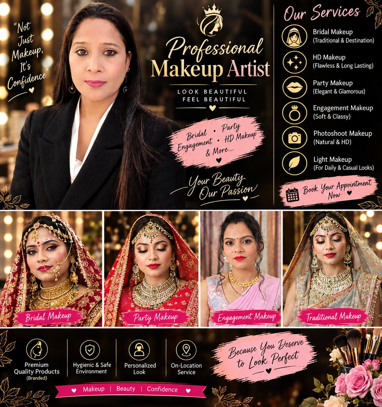 Nancy chauhan portfolio makeup work photo