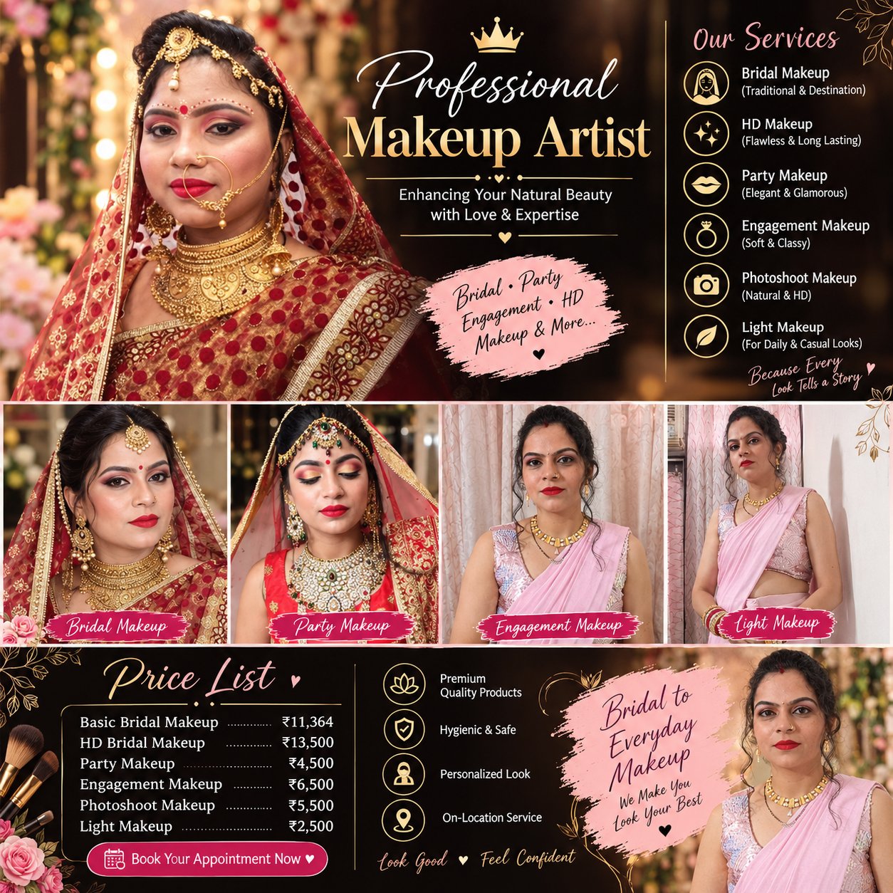 Nancy chauhan portfolio makeup work photo