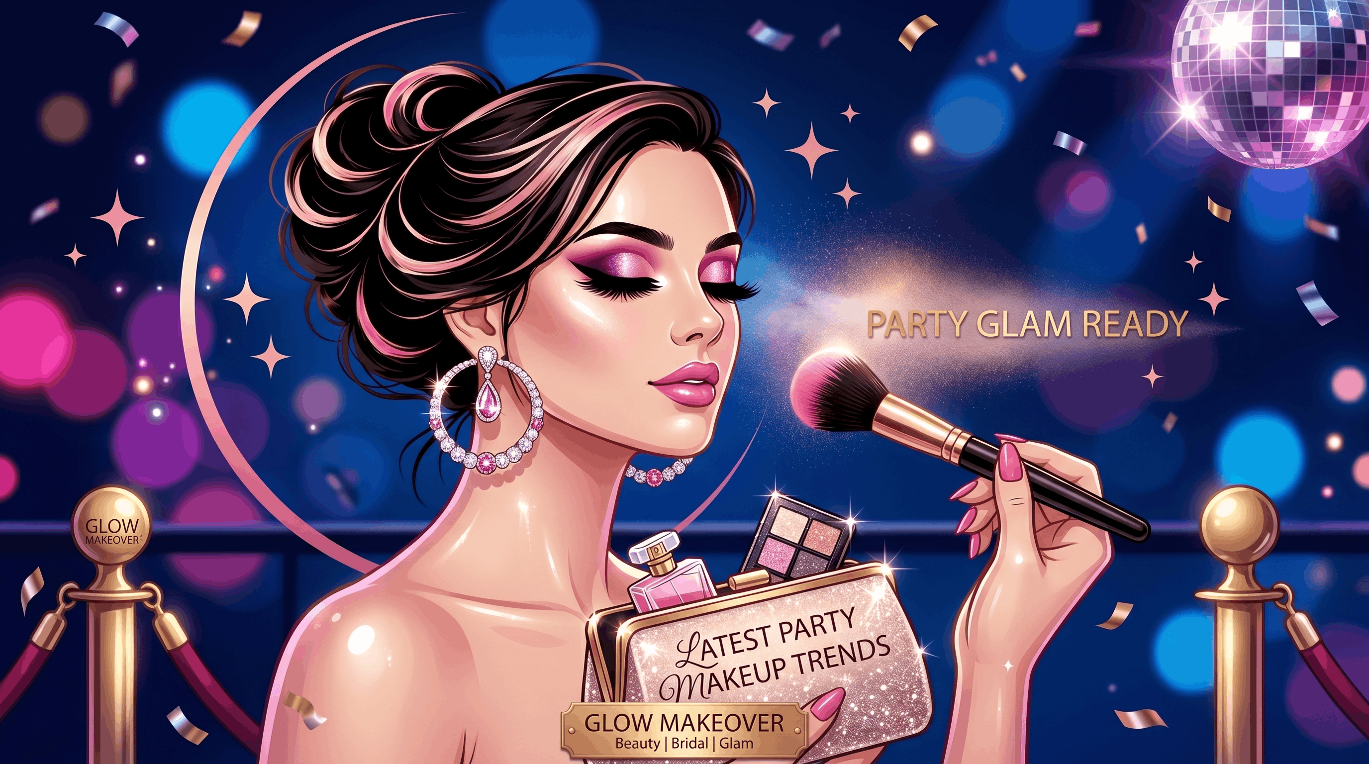 Latest Party Makeup Trends for Gaur City Brides and Guests - Glow Makeover