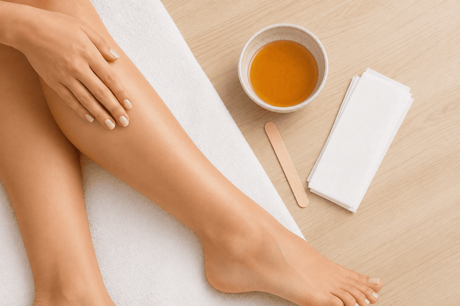 Full Legs Waxing at Home