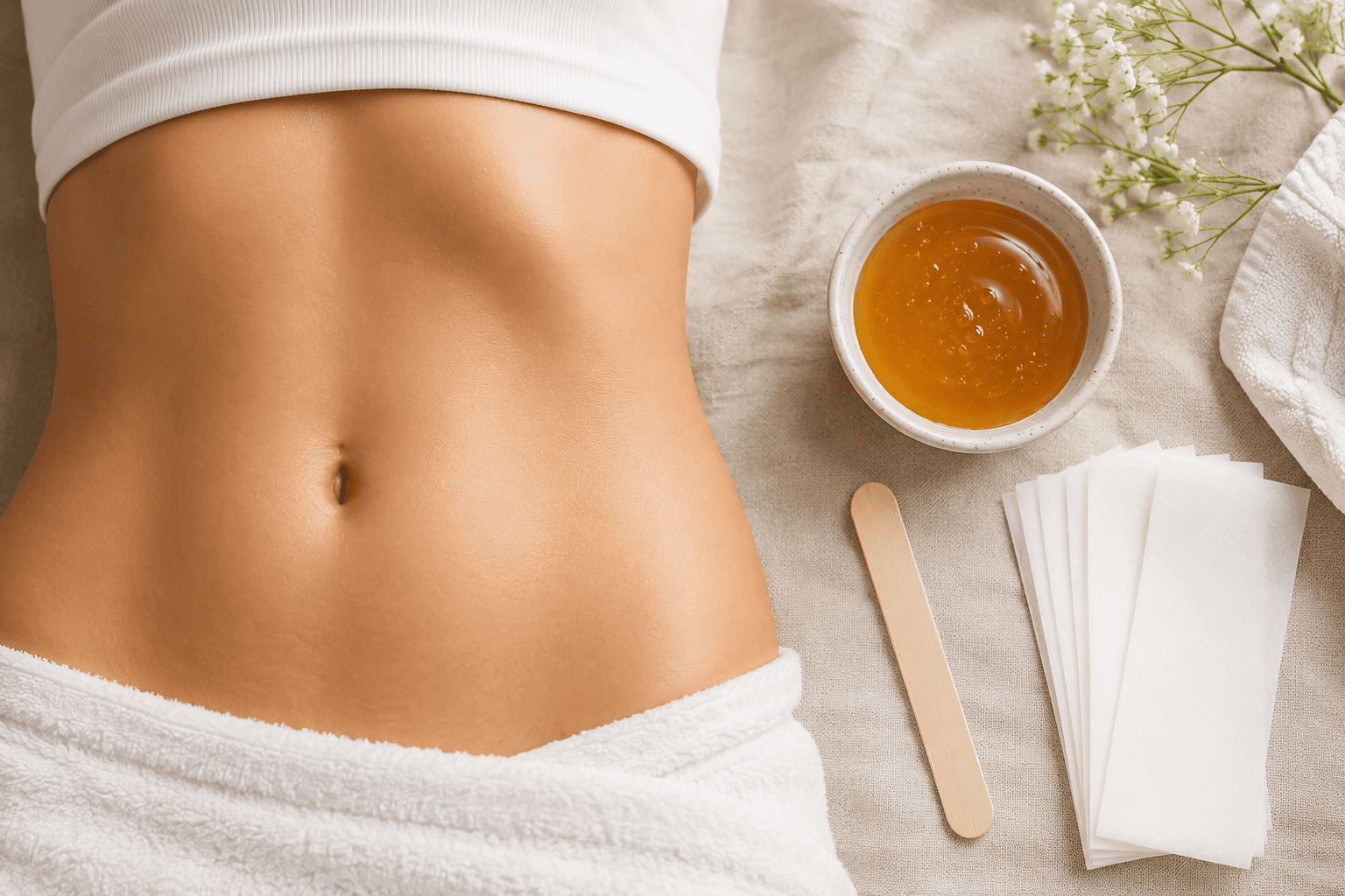 Stomach Waxing at Home for Women