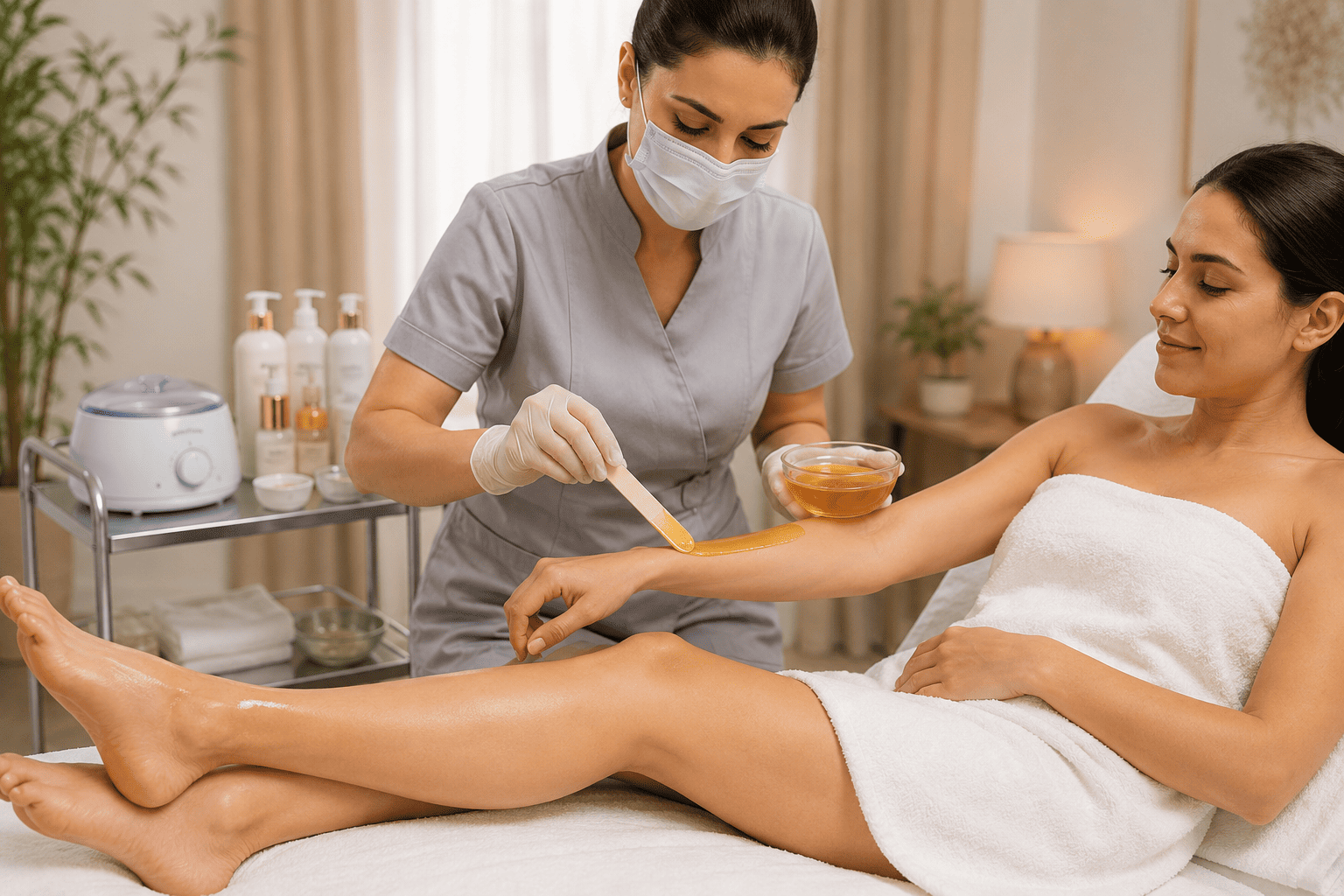 Full Arms & Full Legs Waxing at Home